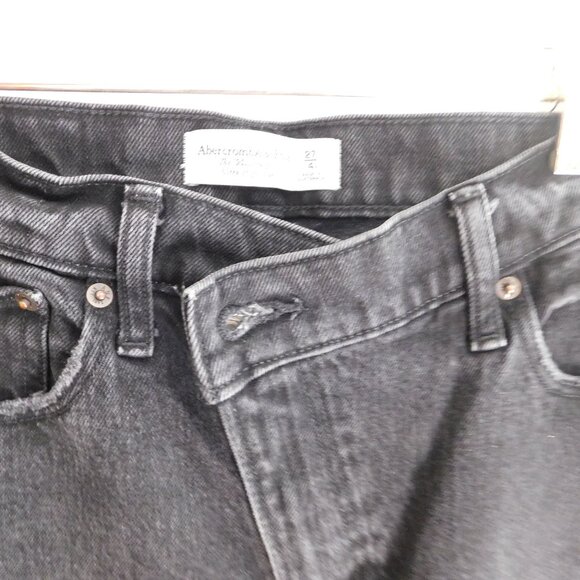 🦌 Abercrombie & Fitch The Ankle Straight Ultra High Rise size 27 - Picture 14 of 14